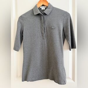 Lacoste Woman’s Heather Gray Pique Polo!🐊